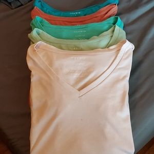 Lot of 5 v-neck Torrid t-shirts